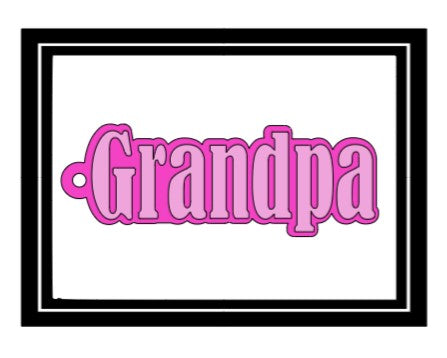 Acrylic Personalized Keychain - Words
