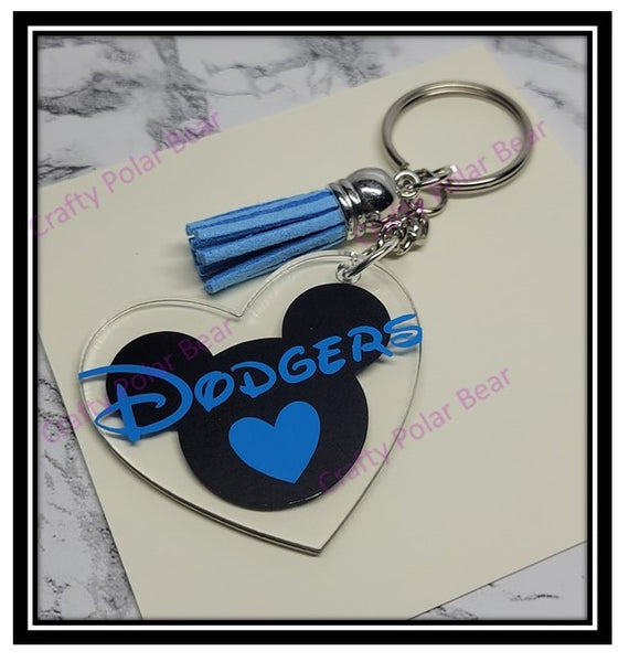 Acrylic Personalized Keychain - Shapes