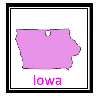 Acrylic Personalized Keychain - States