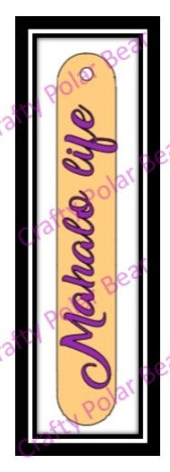 Bookmarker Acrylic or Faux Leather Personalized