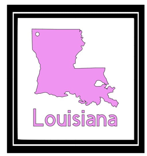 Acrylic Personalized Keychain - States