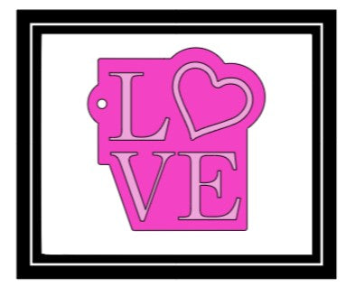 Acrylic Personalized Keychain - Words