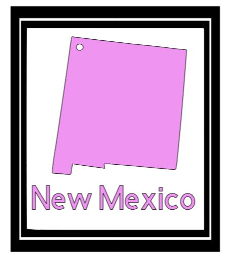 Acrylic Personalized Keychain - States