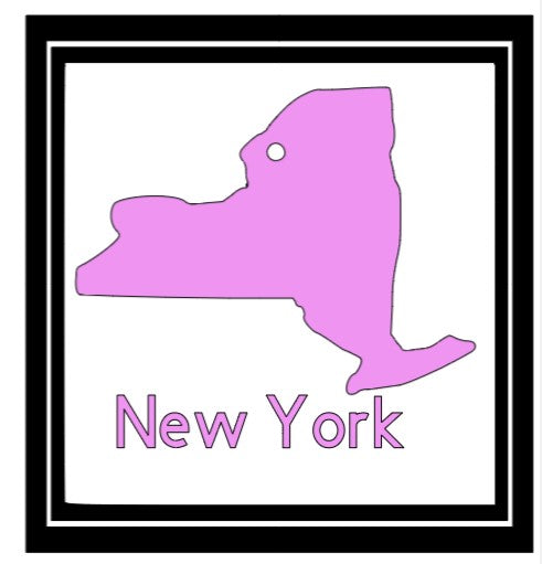 Acrylic Personalized Keychain - States