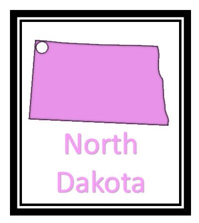 Acrylic Personalized Keychain - States