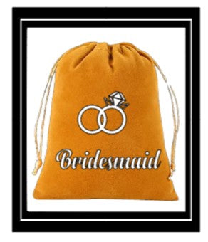 Bridal Party Velvet Drawstring Pouch