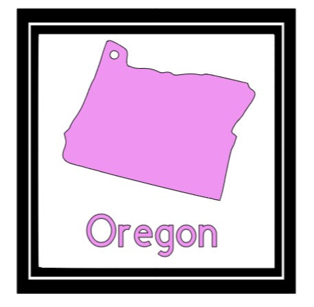 Acrylic Personalized Keychain - States
