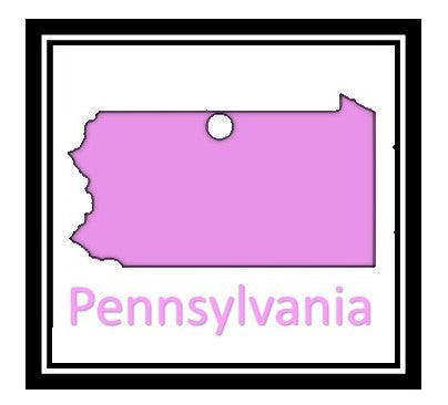 Acrylic Personalized Keychain - States