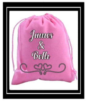Bridal Party Velvet Drawstring Pouch
