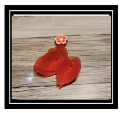 Keychain Colorful Flower Design