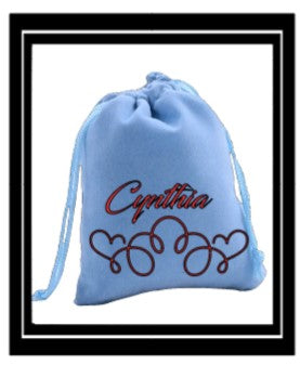Bridal Party Velvet Drawstring Pouch