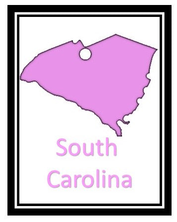 Acrylic Personalized Keychain - States