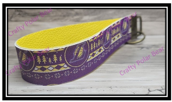 Faux Leather Wristlet (Sports Team)