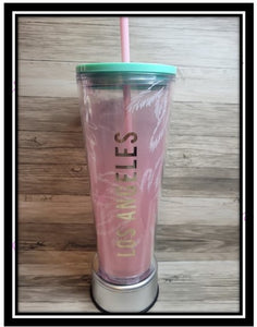 Starbucks Tumbler 24oz Double Wall Snow Globe Special Cup