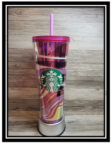 Starbucks Tumbler 24oz Double Wall Snow Globe Special Cup