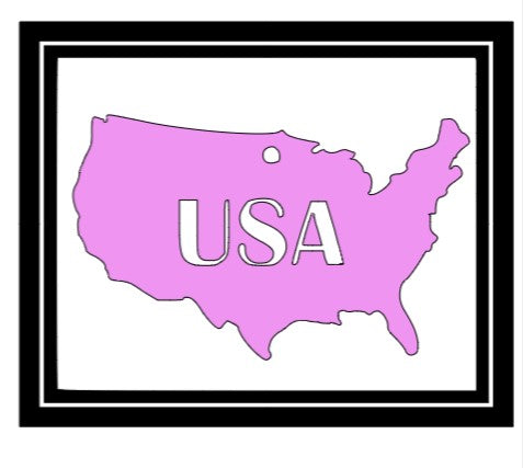 Acrylic Personalized Keychain - States