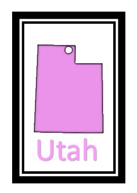 Acrylic Personalized Keychain - States