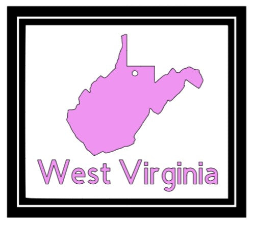 Acrylic Personalized Keychain - States