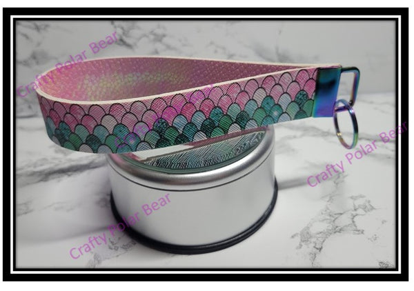 Faux Leather Wristlet